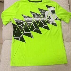 Athletic Neon Green Graphic kid's Shirt size 10-12